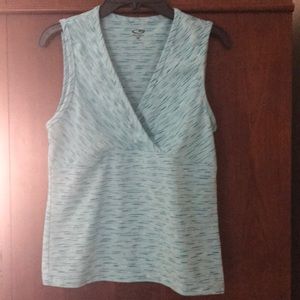 Stretch light blue tank top